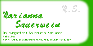 marianna sauerwein business card